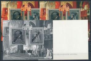 1998/24 Köztársaság emlékív 4 db-os garnitúra, azonos sorszámmal (45.000) / souvenir sheet collection with 4 varieties