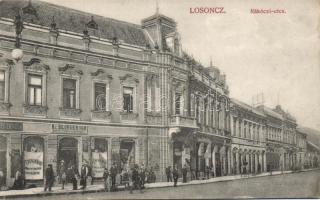 Losonc with the bookshop of Rendlinger