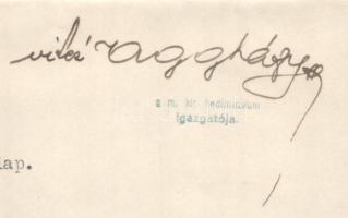 1928-1932 M. Kir. Hadimúzeum / M. Kir. Hadtörténelmi Múzeum gépelt adományt megköszönő levele Busch ...