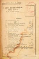 cca 1950 Légoltalmi mentőláda. Fa, belül papír címkével, csattal 24x47 cm