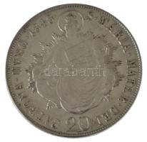 1848B 20kr Ag "V. Ferdinánd" T:AU,XF patina Hungary 1848B 20 Kreuzer Ag "Ferdinand V&...