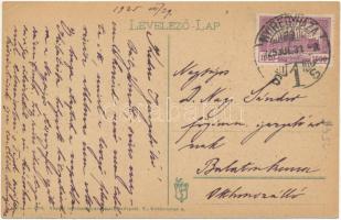 1925 Nyíregyháza, Bessenyei György szobra. Vasúti levelezőlapárusítás 27. sz. 1918. (EK)