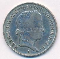 Ausztria 1848A 20kr Ag "I. Ferdinánd" T:VF patina Austria 1848A 20 Kreuzer Ag "Ferdinand I" C:VF patina Krause KM#2208