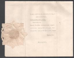 1933 Hóman Bálint (1885-1951) vallás- és közoktatásügyi miniszter aláírása egy kinevezésen (Gömbös-k...