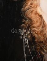 Szász Endre (1926-2003): Büszkeség és balítélet. Olaj, farostlemez, jelzett. Dekoratív fakeretben, b...