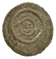 1131-1141. Denár Ag "II. Béla" (0,08g) T:XF patina Hungary 1131-1141. Denar Ag "Bela ...