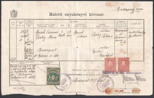 1908-1915 Busch Ferenc, a m. kir. 1. honvéd gyalogezred őrmesterének népfölkelési igazolványa (1910-...