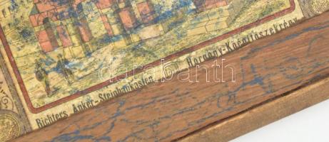 Horgony-építőkő-szekrény. Richters Anker Steinbaukasten aus der Fabrik. Feltehetőleg nem teljes, ere...