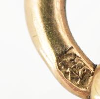 14k arany (Au) női zsebóra. Díszített tok, kis horpadással. Hibátlan számlap, lejáró üveg (plexi) mű...