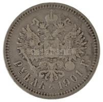 Orosz Birodalom 1901. 1R Ag "II. Miklós" kapszulában T:VF,F Russian Empire 1901. 1 Ruble A...