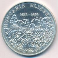 Bognár György (1944-) 1987. "Hungaria Eliberata 1683-1699 - Eger MÉE 1987" Ag emlékérem (35,75g/0.800/42,5mm) T:UNC