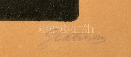 Glatz Oszkár (1872-1958) - Prihoda István (1891-1965): Ebédelők. Rézkarc, papír, jelzett (Glatz Oszk...