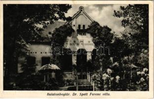 Balatonboglár, Dr. Spett Ferenc villa, pihenő