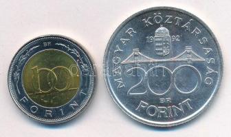 1992. 200Ft Ag "MNB" + 2002. 100Ft "Kossuth" T:UNC,AU
Adamo F13, FOEM1