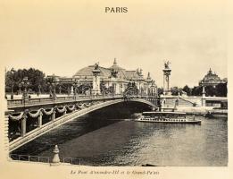 cca 1900-1910 Paris, 36 Photogravures de N. D. Phot. / Párizs, album 36 db fekete-fehér képpel (foto...