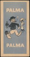 cca 1920-1930 Palma cipősarok számolócédula