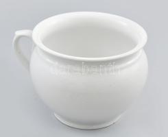 Antik porcelán éjjeli edény. Jelzés nélkül, kis lepattanással, m: 15 cm