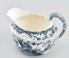 cca 1890 Copeland Late Spod China kínaizáló tejkiöntő, pattanással, jelzéssel, m: 9 cm