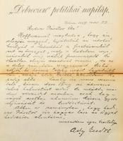 Fehér Dezső: ,,Ha hív az acélhegyű ördög..." Ady Endre ujságírói és publicisztikai írásai 1900-...