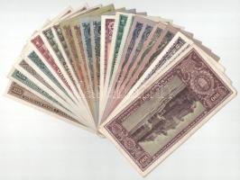 21db-os vegyes pengő bankjegy tétel T:F,VG