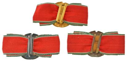 1948. "Köztársasági Elnök Elismerésének Arany, Ezüst és Bronz Koszorúja" aranyozott, ezüst...