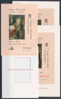 1999/23 Vajk megkeresztelése 4 db-os emlékív garnitúra (13.800) / souvenir sheet collection of 4