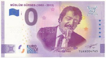 Törökország 2020. 0E &quot;Müslüm Gürses (1953-2013)&quot; szuvenír bankjegy T:UNC Turkey 2020. 0 Euro &quot;Müslüm Gürses (1953-2013)&quot; souvenir banknote C:UNC