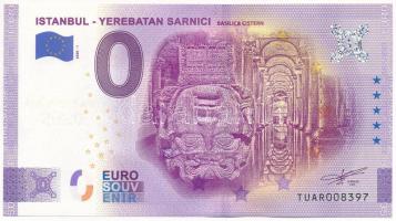 Törökország 2020. 0E &quot;Yerebatan Sarnici&quot; szuvenír bankjegy T:UNC Turkey 2020. 0 Euro &quot;Yerebatan Sarnici&quot; souvenir banknote C:UNC