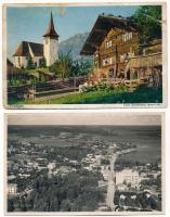 40 db RÉGI külföldi város képeslap, közte kevés modern / 40 pre-1945 foreign town-view postcards, in...