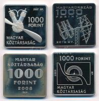 2007. 1000Ft Cu-Ni "Adorján János - Libelle" + 2008. 1000Ft Cu-Ni "Telefonhírmondó - ...