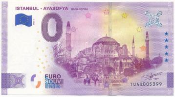 Törökország 2020. 0E Istanbul - Ayasofya (Hagia Sophia) szuvenír bankjegy T:UNC  Turkey 2020. 0 Euro Istanbul - Ayasofya (Hagia Sophia) souvenir banknote C:UNC