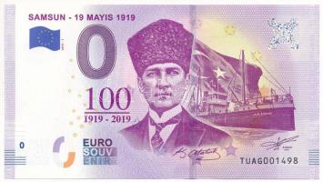 Törökország 2019. 0E Samsun szuvenír bankjegy T:UNC  Turkey 2019. 0 Euro Samsun souvenir banknote C:UNC