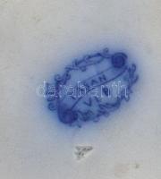 cca 1850 Villeroy & Boch "Fasan" mintás kínáló. Máz alatti kékkel festett, jelzéssel, ...