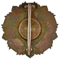 1949. "Magyar Népköztársasági Érdemrend III. fokozata" zománcozott, ezüstözött bronz kitün...