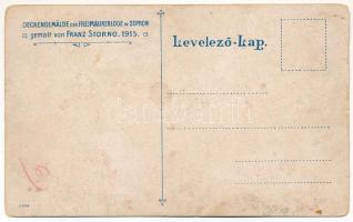 Sopron, Szabadkőműves Páholy mennyezete, s: Storno Ferenc (EB)