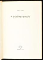 Kaesz Gyula: Ismerjük meg a bútorstílusokat. Bp., 1962, Gondolat. Első kiadás. Kiadói félvászon-köté...