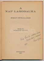 A nap lakodalma. Román népballadák. Ford.: Komjáthy István. Magyar-Román Könyvtár kétnyelvű sorozat ...