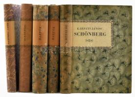 Kis zenei könyvtár 4 kötete: Palestrina, Lassus, Alban Berg, Bartók I-II., Schönberg Bp., 1958-63. Gondolat. Kiadói kartonált papírkötésben