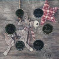 2022. 5Ft-200Ft (6xklf) "Boldog Karácsonyt" forgalmi sor dísztokban, kereskedelmi forgalom...