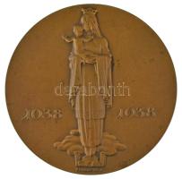 Madarassy Walter (1909-1994) 1938. "Székesfehérvári Szent István" kétoldalas bronz emlékér...