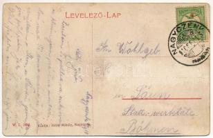 1910 Nagycenk, Cukorgyár, iparvasút sínek. Kiadja Mühl Mihály. W.L. 2439. (felületi kopás / worn sur...