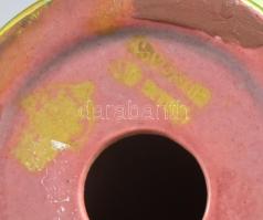 Zsolnay eozin mázas kút, jelzett, hibátlan, m: 14 cm