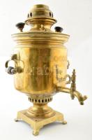 1879, Orosz Birodalom, Gornin Gyár, Tula, Antik bronz szamovár. Dátumozott pecsétekkel hitelesített ...