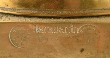 1879, Orosz Birodalom, Gornin Gyár, Tula, Antik bronz szamovár. Dátumozott pecsétekkel hitelesített ...