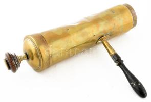 1879, Orosz Birodalom, Gornin Gyár, Tula, Antik bronz szamovár. Dátumozott pecsétekkel hitelesített ...