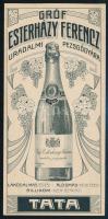 cca 1910-1920 Gróf Esterházy Ferencz uradalmi pezsgőgyára számolócédula