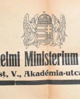 1917 Mindent a hadseregnek! A M. Kir. Honvédelmi Minisztérium Hadsegélyező Hivatalának felhívása, pr...