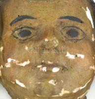 Angyal. cca XVIII. sz. közepe - második fele, magyar, faragott fa, blondel massza. Kopott, restaurál...