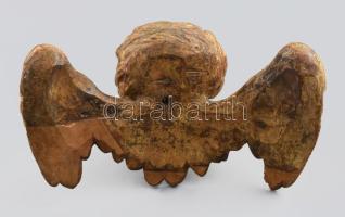 Angyal. cca XIX. sz. eleje, magyar, faragott fa. Kopott, restaurált. 25x14 cm
