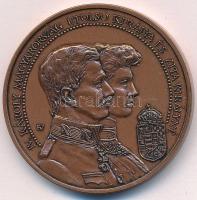 Fűz Veronika (1951-) 1991. "IV. Károly Magyarország utolsó királya és Zita királyné / Bajai Éremgyűjtők" bronz emlékérem (42,5mm) T:UNC Adamo BA7